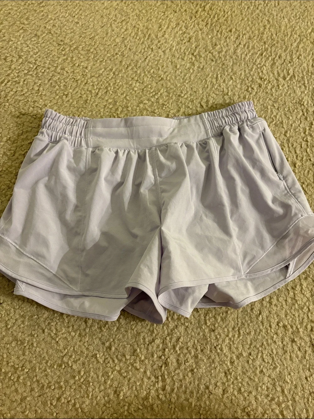 lululemon athletica hotty hot Light Lavender Running Shorts